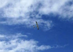 remote controlled aircraft in flight