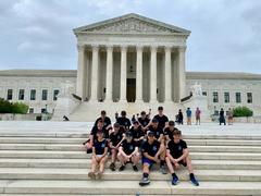 111th cadets at Supreme Court