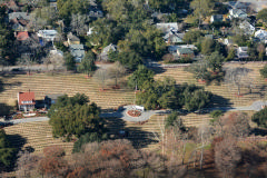 Aerial cemetery photo