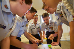 Cadets do team project