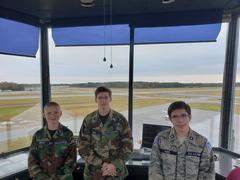 3 cadets in Tower