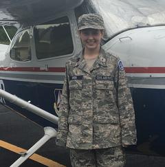 Cadet Green with plane