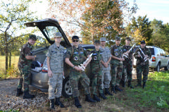 Cadets with rockets