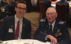 Col Martin Miller and his grandson Aaron