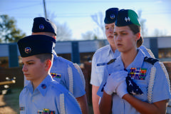 cadets retrieve flag