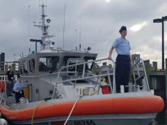 Cadets at Coast Guard station