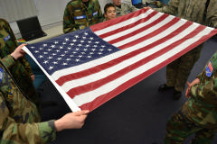 flag folding class