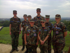 Orange County Comp Squadron cadets at Arlington House in Washington, D.C. on June 20, 2015.