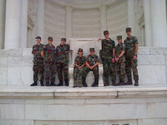 Orange County Comp Squadron cadets at the Arlington Memorial Amphitheater in Washington, D.C. on June 20, 2015.