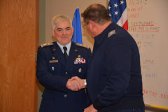 Maj Kearns receives the Commanders Commendation Award