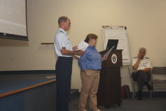 Kathy Gaddy & Lt. Col./ Grant