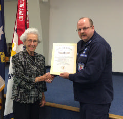 Lt. Col. Brown receives Exceptional Service Award