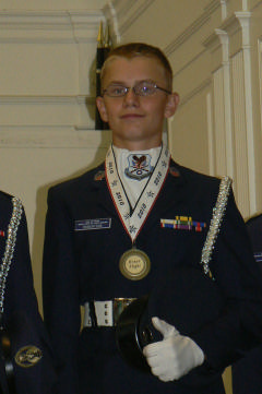 C/MSgt Robertson graduates from the National Honor Guard Academy as a first-year cadet