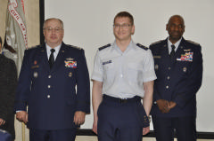 Cadet Barrow receives Spaatz Award