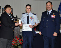 Col Orgain, Cadet Herman and Col Bailey