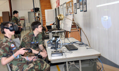 cadets with VR system