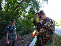 CAP members check training beacon