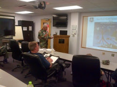 Lt Col Bohler teaching class