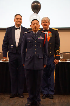 Cadet Bouffard receives DAR medal
