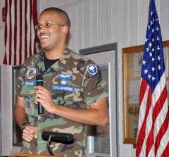 Maj Cunningham talks about being a CAP cadet. 