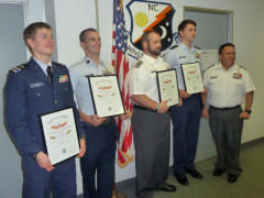 The 4 members from Winston -Salem Squadron